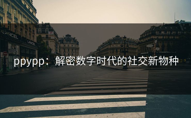 ppypp：解密数字时代的社交新物种